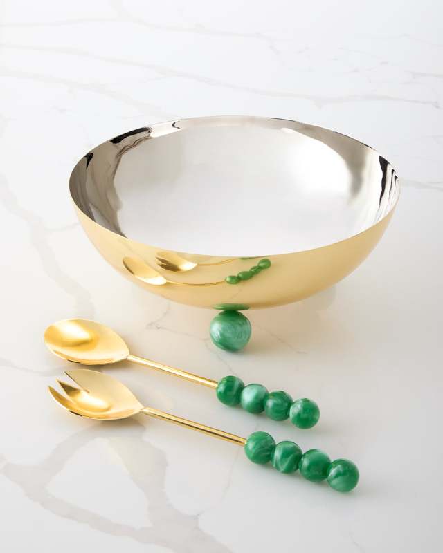 Asher Salad Bowl with Servers